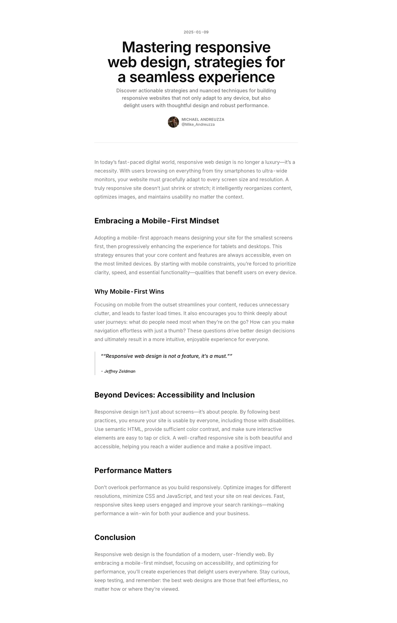 Blog Content